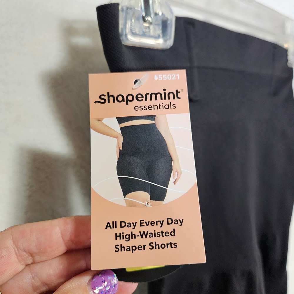 Shapermint Essentials AllDay EveryDay High-Waisted Shaper Shorts Black M/L 55021
